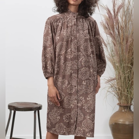 Umber & Ochre Tops - Umber & Ochre Womens Samira Tunic Dress Size Medium 100% Handwoven Cotton Boho